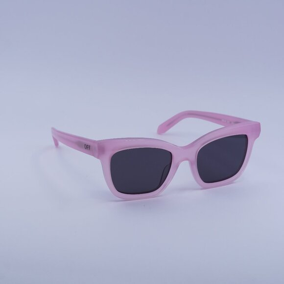 Off-White OERI143 LINCOLN 3007 Sunglasses Pink Square Frame, Grey Lenses - Picture 1 of 10